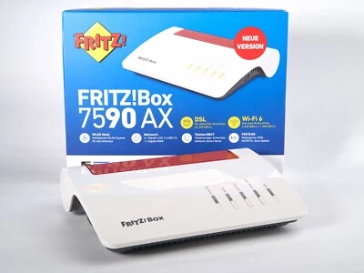 AVM FRITZ!Box 7590 AX V2 WiFi 6 WLAN Router Dual-Band Mesh Repeater wie neu - Bild 1 von 4