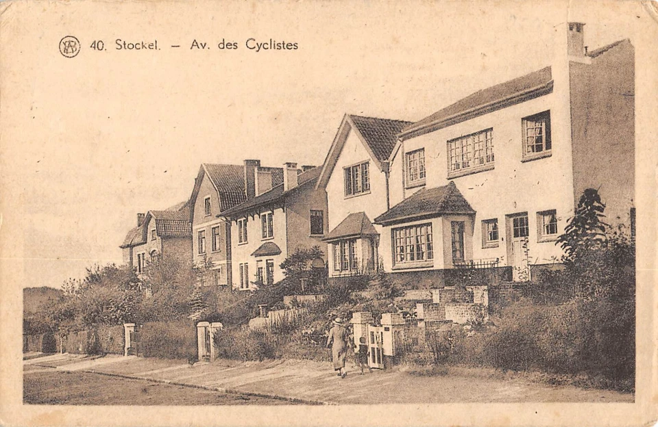 CPA BELGIQUE / STOCKEL / AVENUE DES CYCLISTES / cliché rare - Photo 1/1