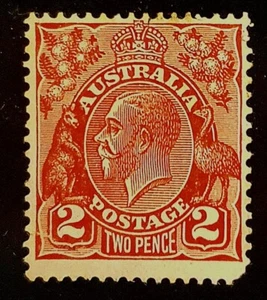 1931 Australia SG127 KGV Head 2d. Inverted WMK super RARE little Gem - Picture 1 of 3
