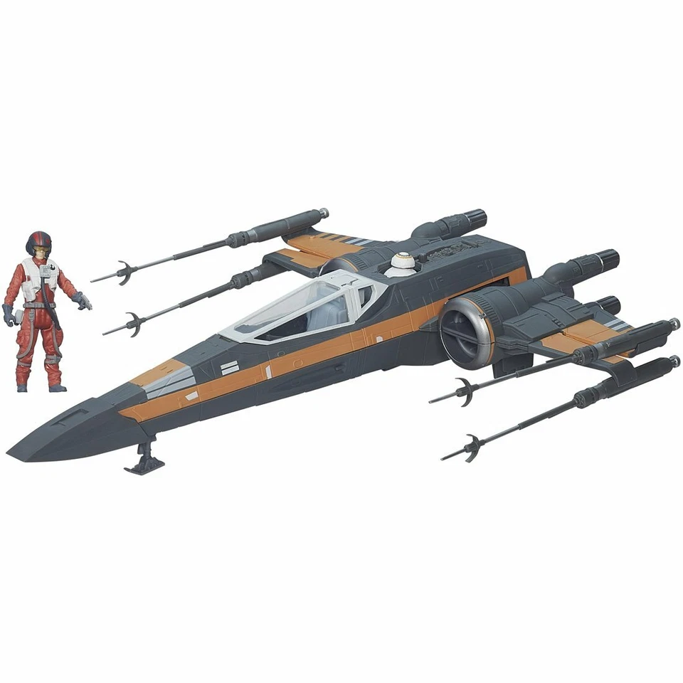 Takara Tomy Star Wars Force Awakening Large Vehicle X-wing Fighter Poe Dame 4904