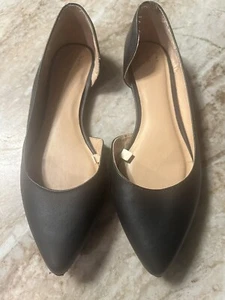 A New Day Women's Pink Black Kora Pointed Toe Ballet Flats Size 8 - Picture 1 of 5