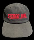 NOS Stereo Jane Logo Embroidered Black Adjustable Dad Cap Hat New