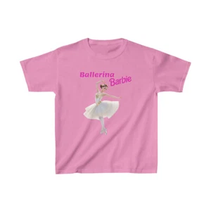 Girls Ballerina T-Shirt | Barbie Ballerina Shirt | Barbie TShirt | fetchit ©2023 - Picture 1 of 5