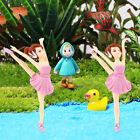 Ballet Girls Cake Topper: 4pcs Ballerina Cupcake Toppers for Party Decoration
