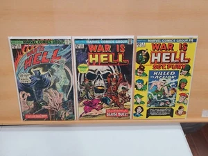 1974 Marvel War is Hell #8, 12, 15 (VF + 8,5, G/VG 3.0, VG 4.0) (3 Comic-SET) - Bild 1 von 4