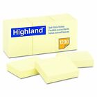 Highland Sticky Notes 1.5 x 2 Inches Yellow 12 Pack 6539