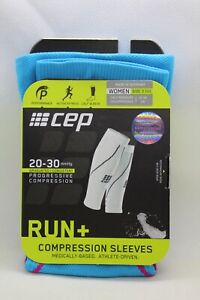 CEP Run Pro Compression Calf Sleeves Women Size III/3 Hi Blue/Pink WS45F03 NEW
