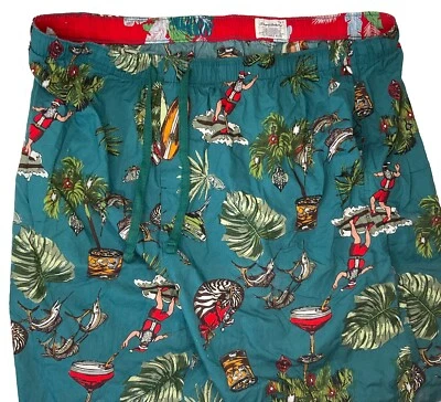 Tommy Bahama Pijama Pantalones Cortos Algodón Tropical Surf Grande y Alto Hombres Talla 4XLT Foto 1 de 4