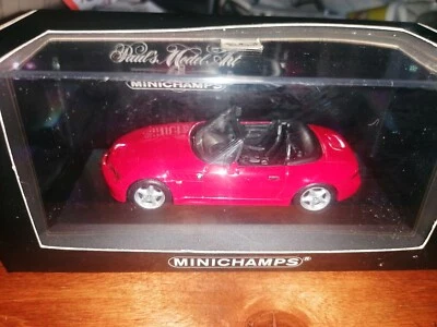 Minichamps 1/43 BMW Z3 2.8 roadster 1997 red 430 024330 - Immagine 1 di 2