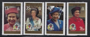 Br Antarctic Territory 1996 Queen's 70th Birthday Sc# 240-43 NH - Bild 1 von 1