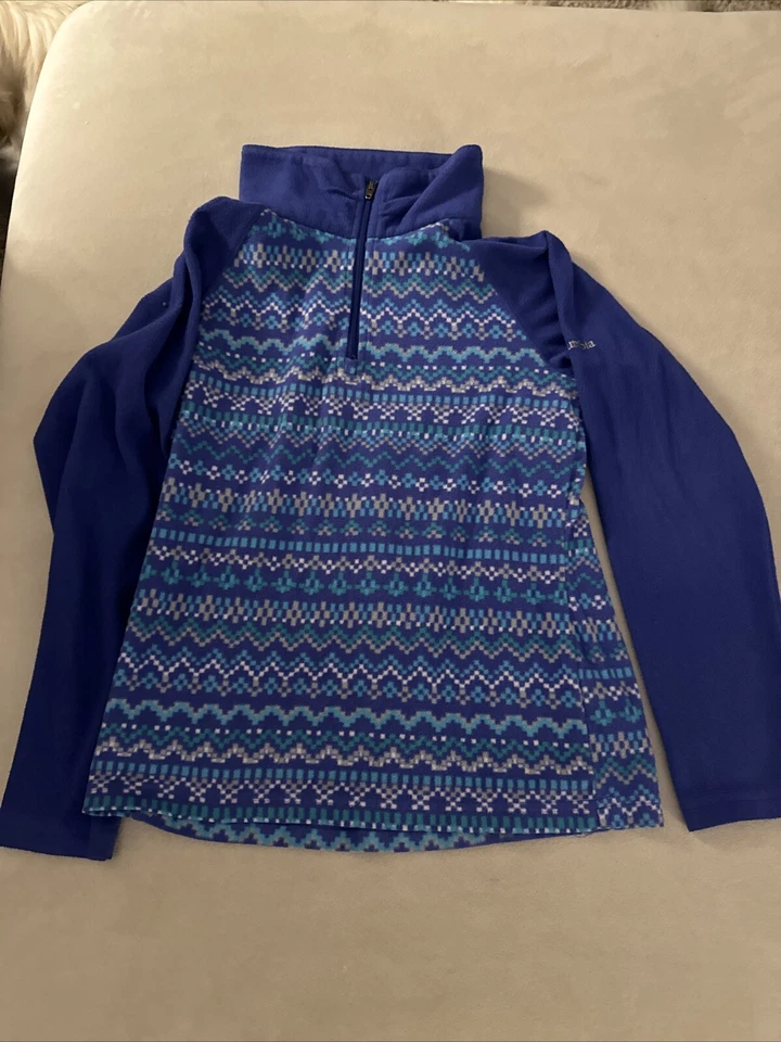 Флисовый пуловер на молнии для девочек Columbia средний размер - Изображение 1 из 1