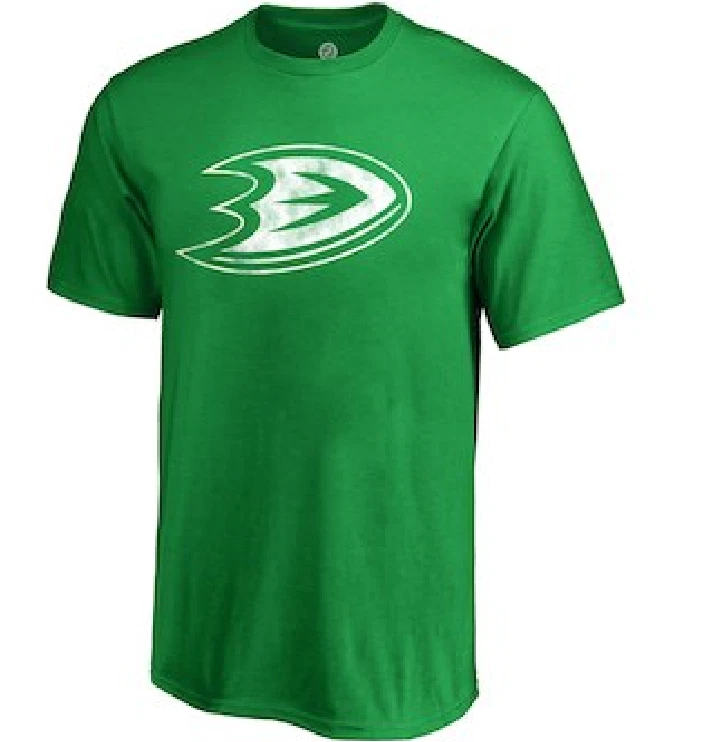 Camisa de hockey NHL Anaheim Ducks #31 Día de San Patricio nueva tallas para hombre  Foto 1 de 1