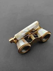 Telescopio vittoriano vintage con scatola in legno antico ottone spyglass telescopio - Foto 1 di 2