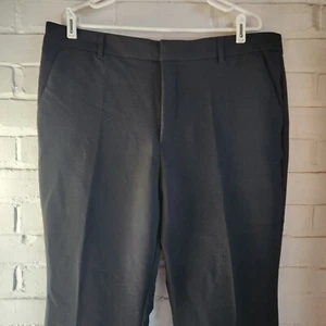 Banana Republic Factory Bootcut Fit Dress Pants Work Size 18 Black Stretch - Picture 1 of 7