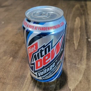 Diet Voltage Mountain Dew Can Bottom Drained - Picture 1 of 4
