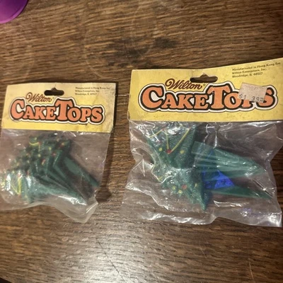 2 adornos para pasteles Wilton vintage árbol de Navidad dos paquetes de 6 Foto 1 de 3