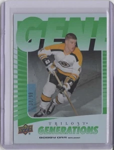 2023-24 Upper Deck Trilogy Generations Green #TG10A Bobby Orr 30/99 - Picture 1 of 2