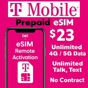 T-Mobile eSIM Unlimited Data 5G/ LTE 1 Month- Remote Activation- Please Read - Photo 1 sur 1