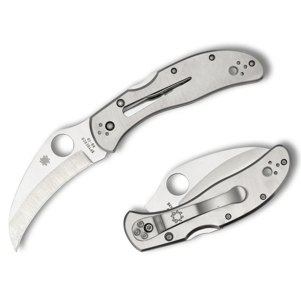 SPYDERCO KNIVES JAPAN STAINLESS STEEL HAWKBILL HARPY KNIFE BACKLOCK C08P - Image 1 of 1