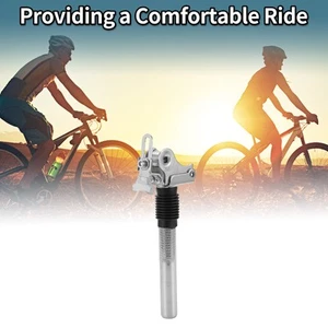 Bike Seat Post 25.4x200mm Electric Bicycles Battery Anti‑Theft Silver Tone - Picture 1 of 8