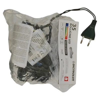 GENERAL TRADE 35 BOLLICINE LED MULTICOLOR 5,3 Mt X INTERNO CON CAVO ELETTRICO - Immagine 1 di 4