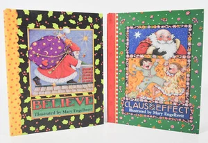 2 Hardcover Books Believe & Claus and Effect Illustrated By Mary Engelbreit - Picture 1 of 6
