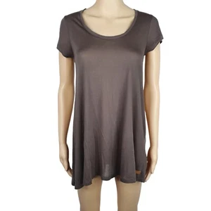 Burberry Brit Womens Brown Modal Silk T-Shirt Top Size S - Picture 1 of 8