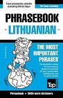 English-Lithuanian Phrasebook & 3000-Word Topical Vocabulary By Taranov, Andrey