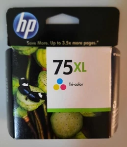HP 75XL Tri-Color High Yield OEM Ink Cartridge CB338WN Genuine Hp Date 2012 - Picture 1 of 4