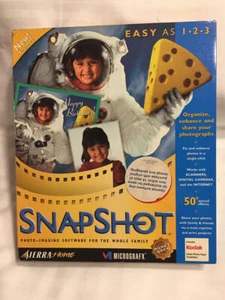 Sierra Home SNAPSHOT CD Photo Imaging Software Windows 95 98 & NT Excellent - Picture 1 of 6