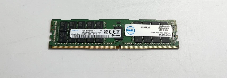 SNP1R8CRC/16G Dell 16GB 2Rx4 2133MHz DDR4 PC4-17000 ECC Registered Memory Module - Image 1 of 3