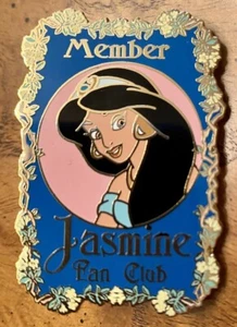 OLD RARE LE500 Disney Auctions P.I.N.S. Aladdin Princess Jasmine Fan Club Member - Picture 1 of 2