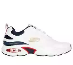 White Skechers Shoe Men Mesh Sport Comfort Casual Air Memory Foam Lace Up 232654 - Picture 1 of 5