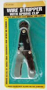 Cortador pelador de alambre ajustable de alta resistencia 35-LW1202 con clip de resorte calibre 10-24 - Imagen 1 de 2