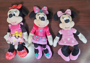 Disney Minnie Mouse Plush Lot Of 3 Just Play Cupcake Stars  - Picture 1 of 11