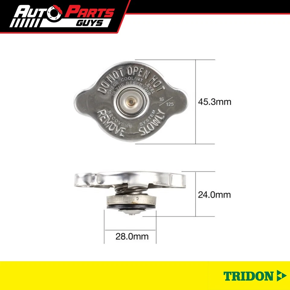 Tridon Recovery Radiator Cap CB18125
