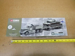 CORGI CLASSICS US Army Diamond T Transporter M60 Tank 1/50 diecast truck Z - Picture 1 of 10