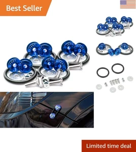 High-Strength 8-Pc Blue Quick Release Fasteners - Ideal for Car Customization - Imagen 1 de 8