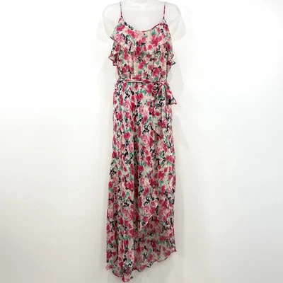 Vestido de Seda Joie Lili Para Mujer M Floral Hada Femenino Playa Delicado Volantes Evento Foto 1 de 4