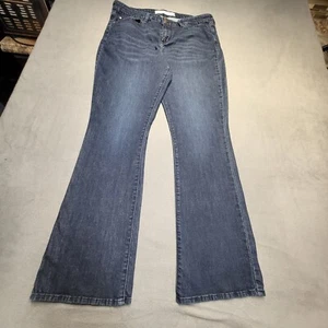 Levi's Signature Jeans Womens Size 16 Blue Boot Cut Distressed Stretch Denim - Picture 1 of 11