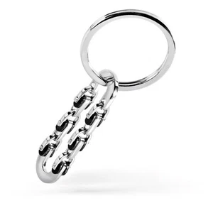 Portachiavi uomo acciaio PVD nero keyring catena Comete gioielli UCH 130 - Imagen 1 de 2