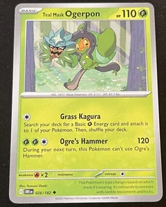 Teal Mask Ogerpon 026/182 Sv10: Destined Rivals Regular - Picture 1 of 1