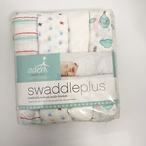 Aden & Anais Cotton Breathable Multi-use Muslim Swaddles Blanket One Size NWT