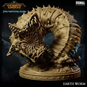 Sand Worm - Monster Miniature Fits D&D Pathfinder Forgotten Realms War TTRPG - Picture 1 of 5