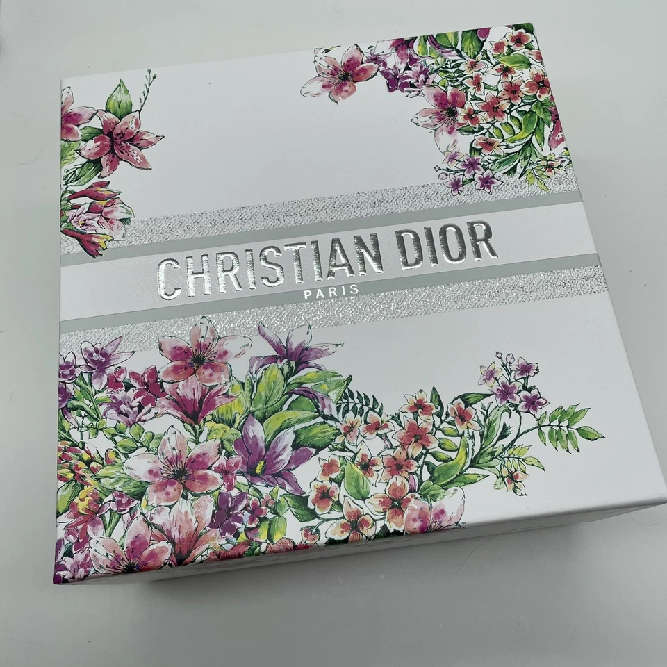 CHRISTIAN DIOR FLORAL GIFT BOX L 8in W 8in H 4in Empty Box