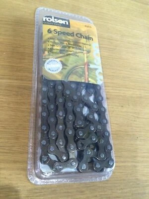 Rolson 6 Speed Bicycle Chain Replacement Spare Size 1/2" x 3/32" Cycling Bike - Image 1 of 4