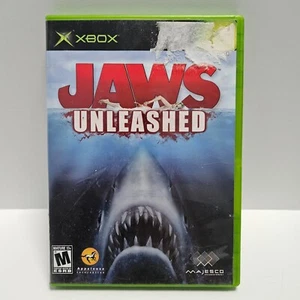 Jaws Unleashed Microsoft Xbox Video Game EUC MAJESCO - Picture 1 of 4