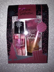 VICTORIAS SECRET PURE SEDUCTION MINIS GIFT SET CHRISTMAS BOX/SET TRAVEL SIZE 2PC - Picture 1 of 3