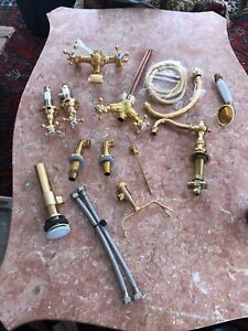 The imperial bathroom company Gold set of shower and tub accessories