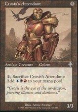 1x Crosis's Attendant - Foil LP, English MTG Invasion